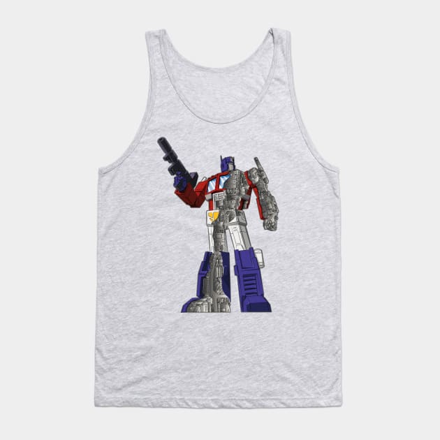 Optimus Prime - Écorché Tank Top by NDVS